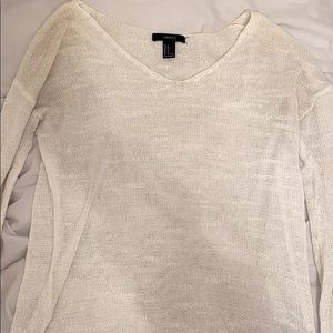 Cream Forever 21 sweater